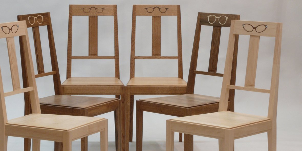 Stühle Design mit Intarsien